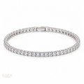 Square Sparkle Bracelet — Silver Tone