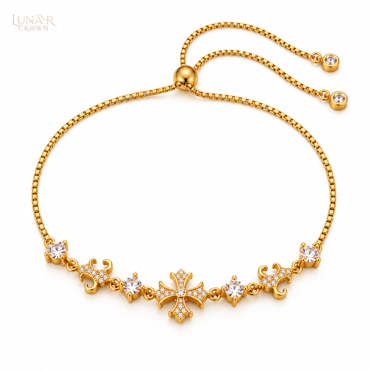 Sparkling Cross Bracelet