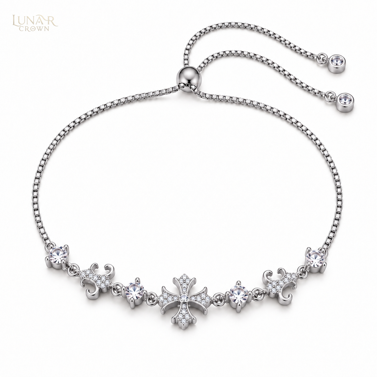 Sparkling Cross Bracelet