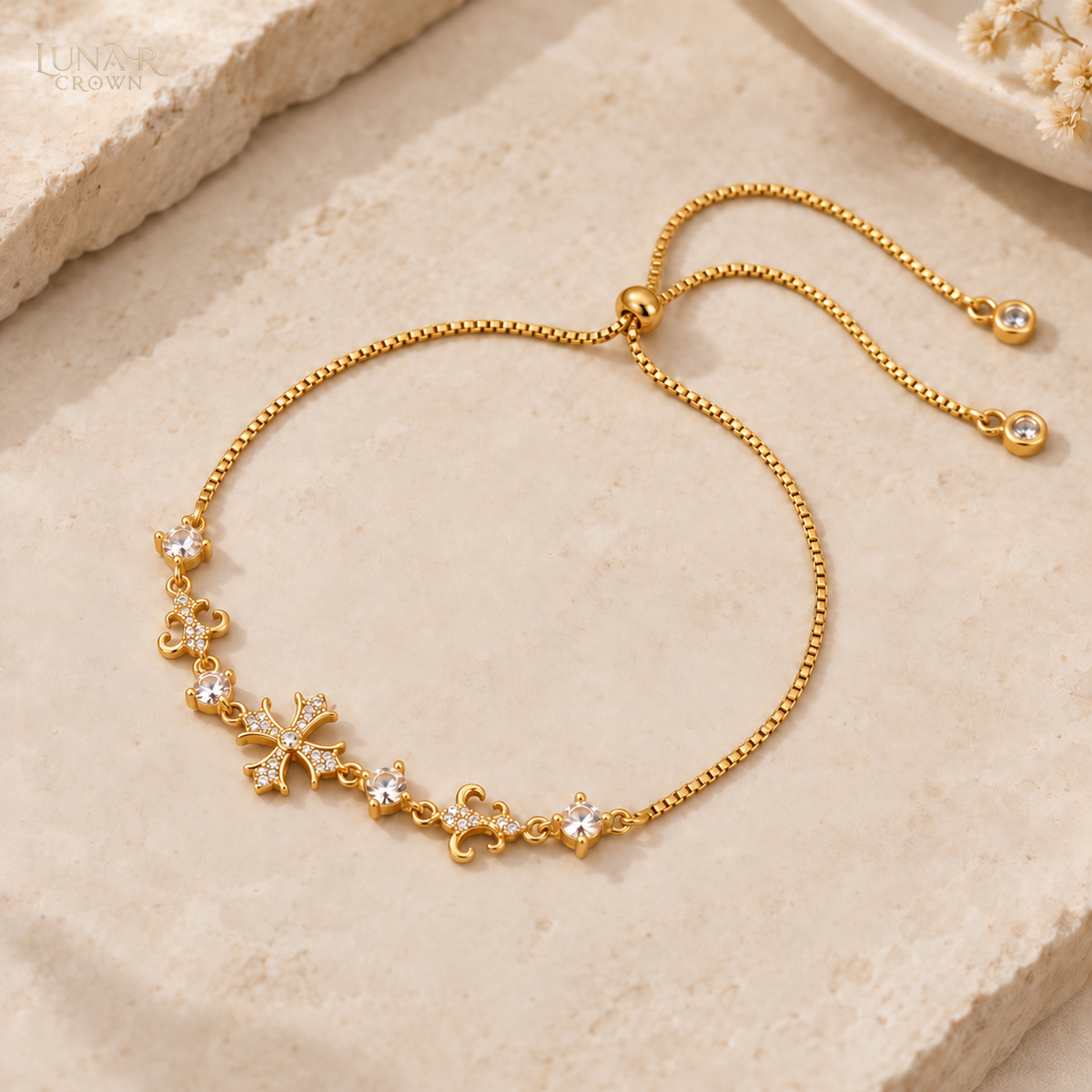Sparkling Cross Bracelet