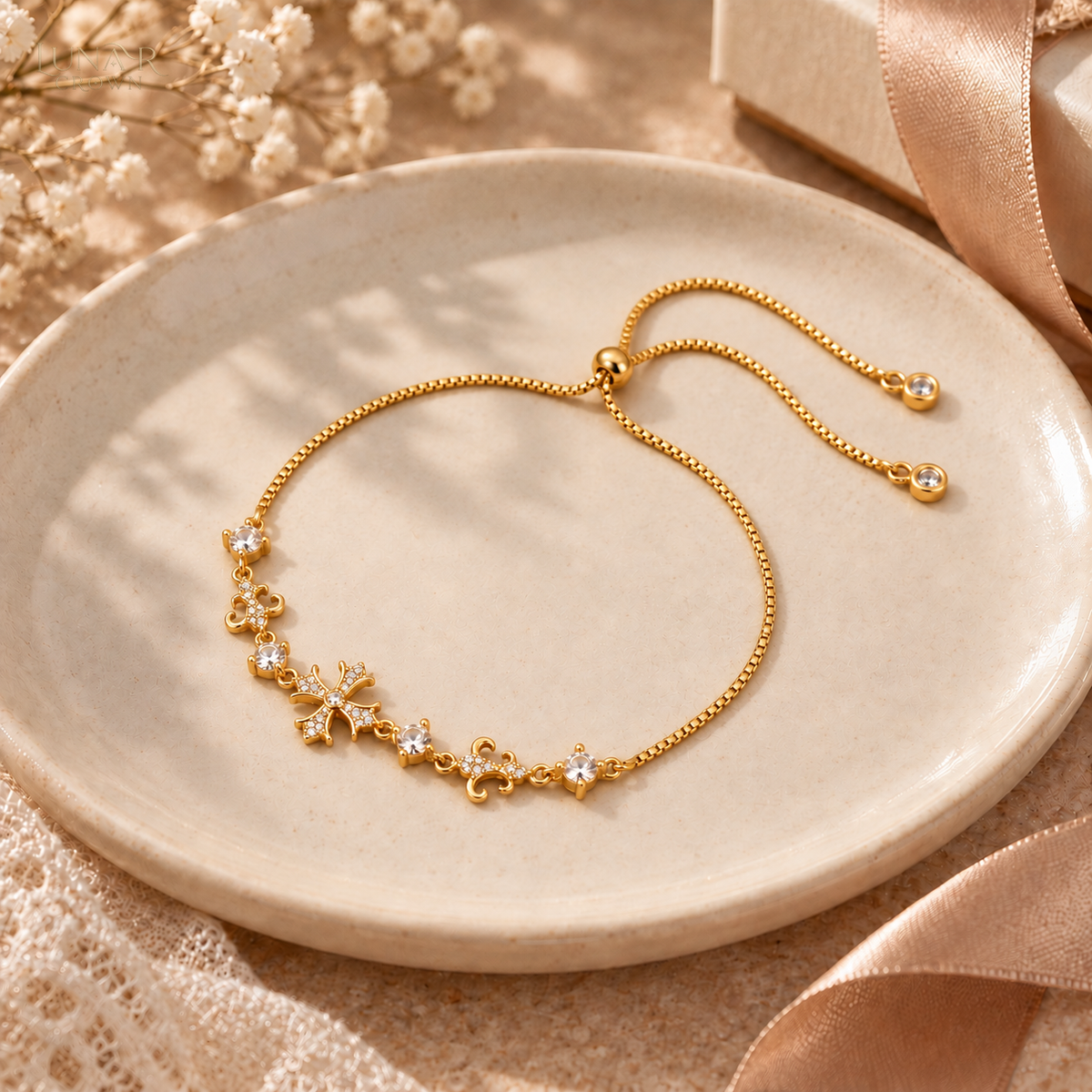 Sparkling Cross Bracelet