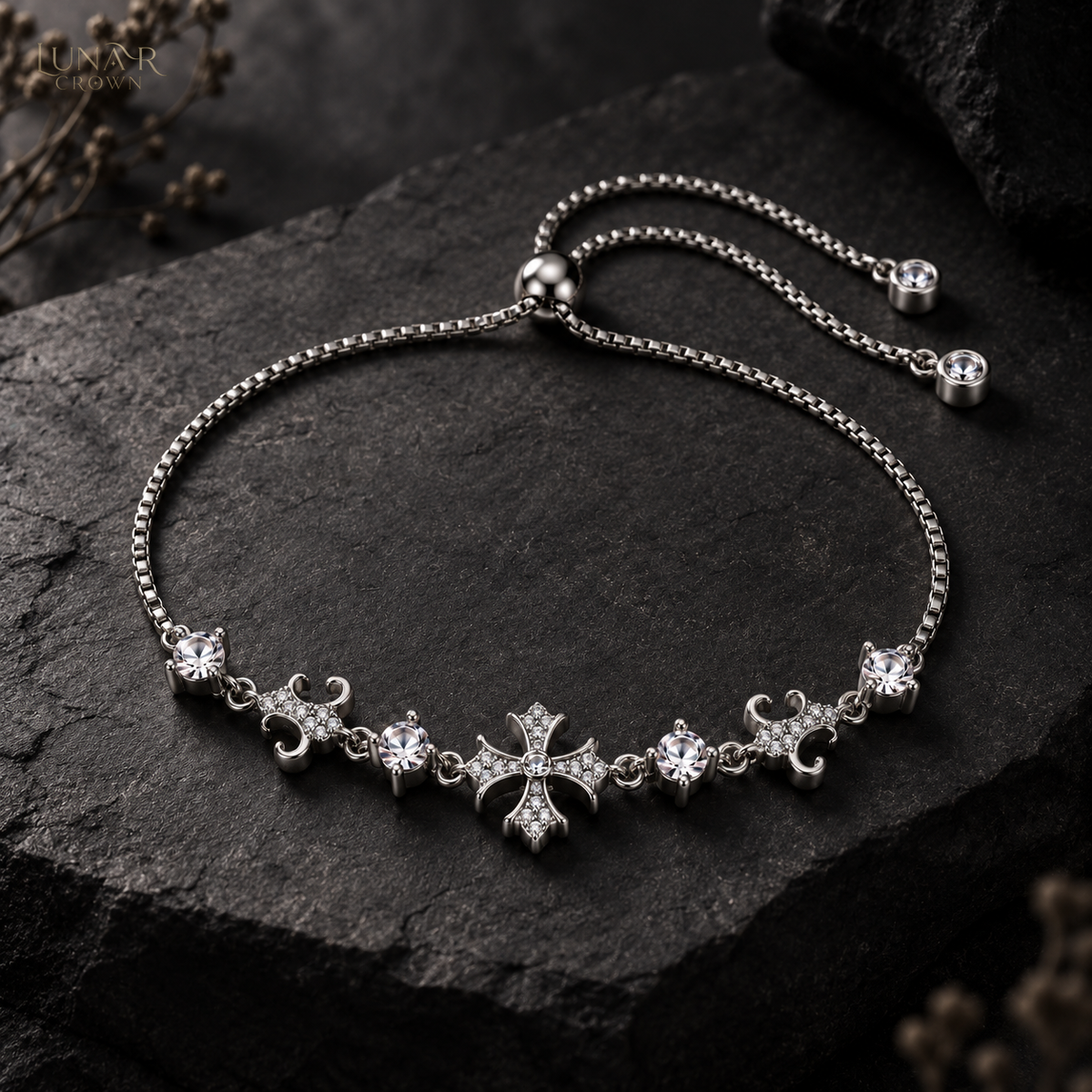 Sparkling Cross Bracelet