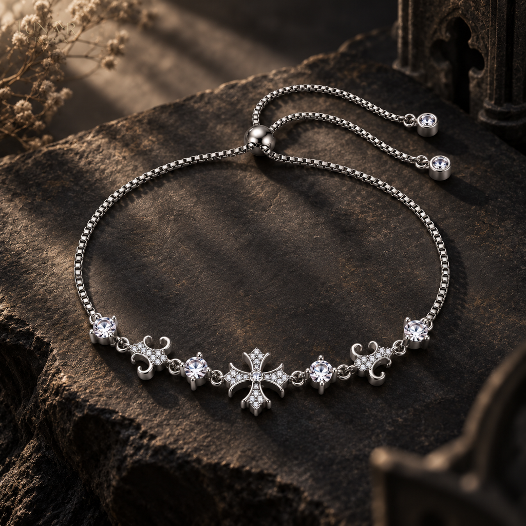 Sparkling Cross Bracelet