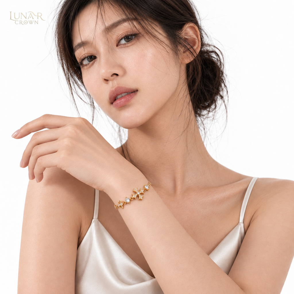 Sparkling Cross Bracelet